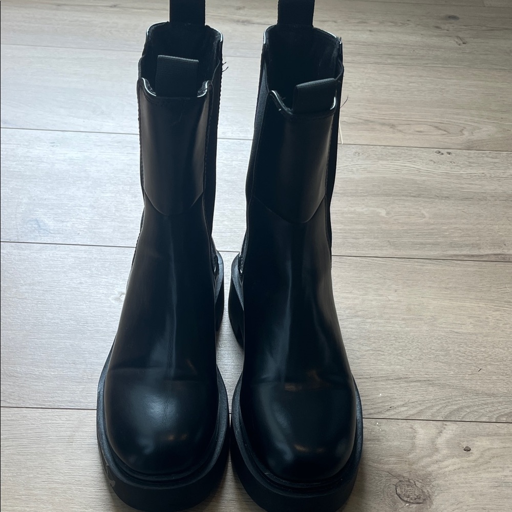 H&M Black Combat & Moto Boots